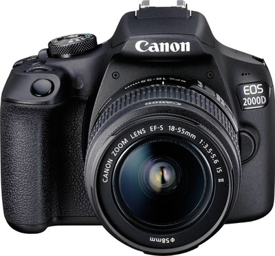 CANON EOS 2000D Kit Spiegelreflexkamera mit 18-55mm IS II Objektiv   24,1 MP