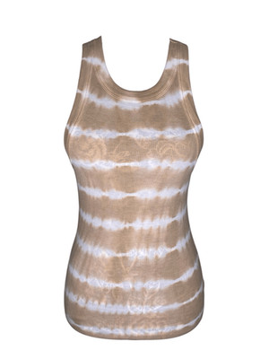 Divided H&M Ribbed Tie Dye Tank Top Fitted Sleeveless Stretch XS Beach Bohemian