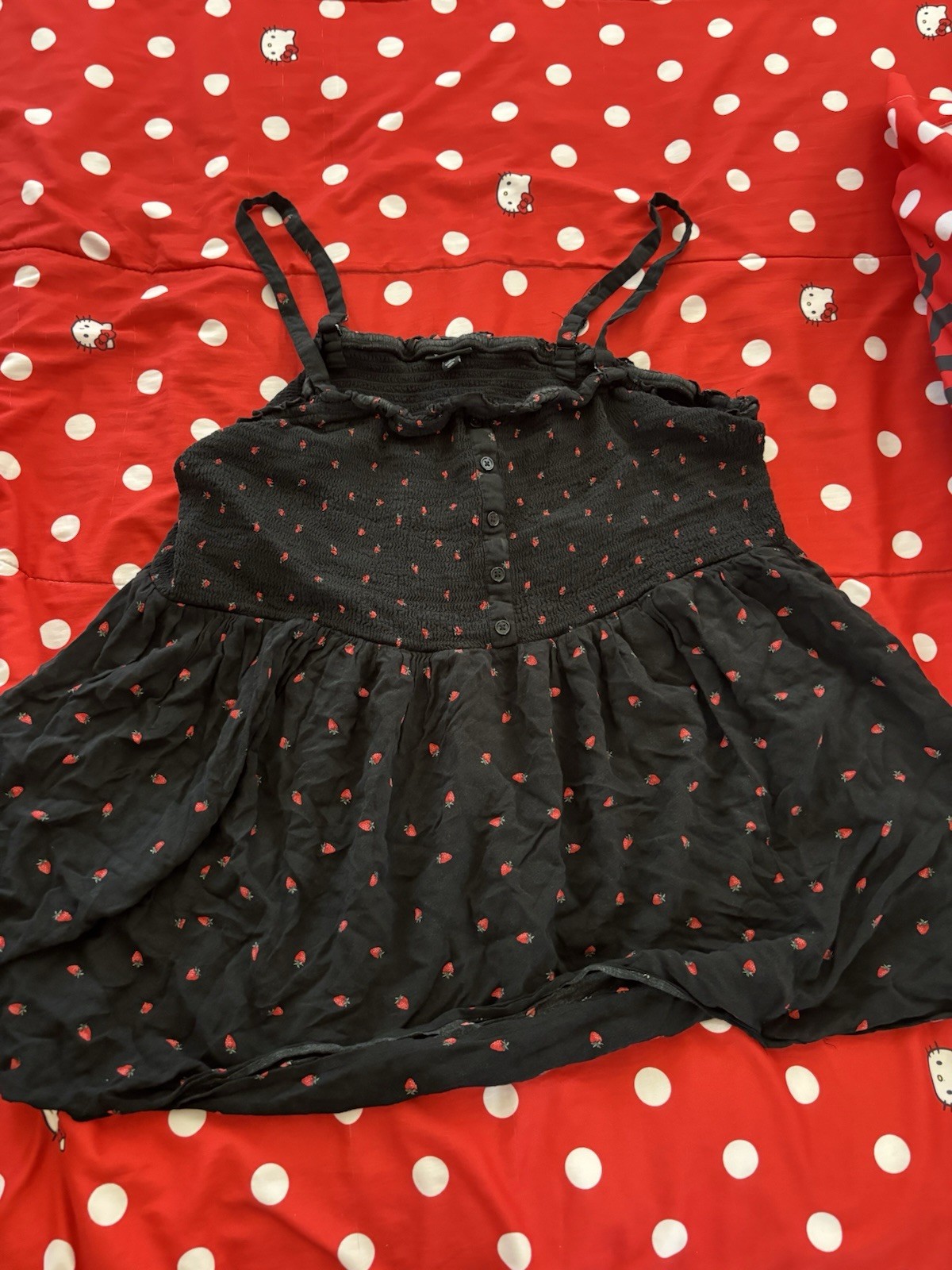 Torrid Women’s Plus Size 5 Black/Red Floral Sleeveless MINI DRESS One-Piece