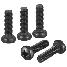 M3-0.5x10 Pan Head Machine Screws - 50pcs - 304 Stainless Steel -Black