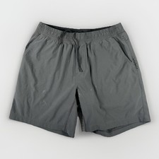 Rhone Shorts Mens Medium Gray Performance Drawstrings Athleisure Stretch Gym