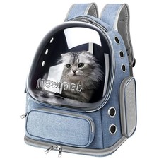 Cat Backpack Carrier, Breathable Cat Bubble Backpack Large Space Cat Carrier Bac