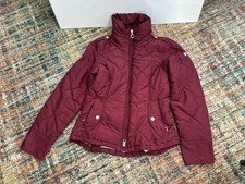Ariat Quilted Jacket Women  s Burgundy / Maroon   Zip Front   Equestrian Style XS