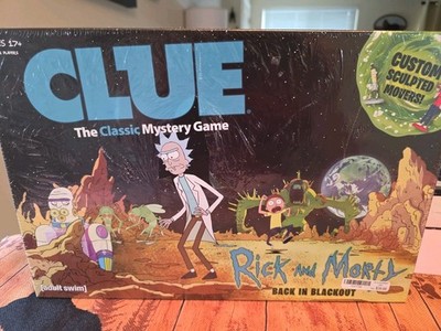 Clue Rick and Morty Back In Blackout Brand New Sealed Box!!