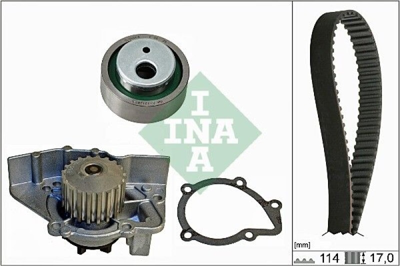 INA Wasserpumpe + Zahnriemensatz Zahnriemen-Set 530 0268 30