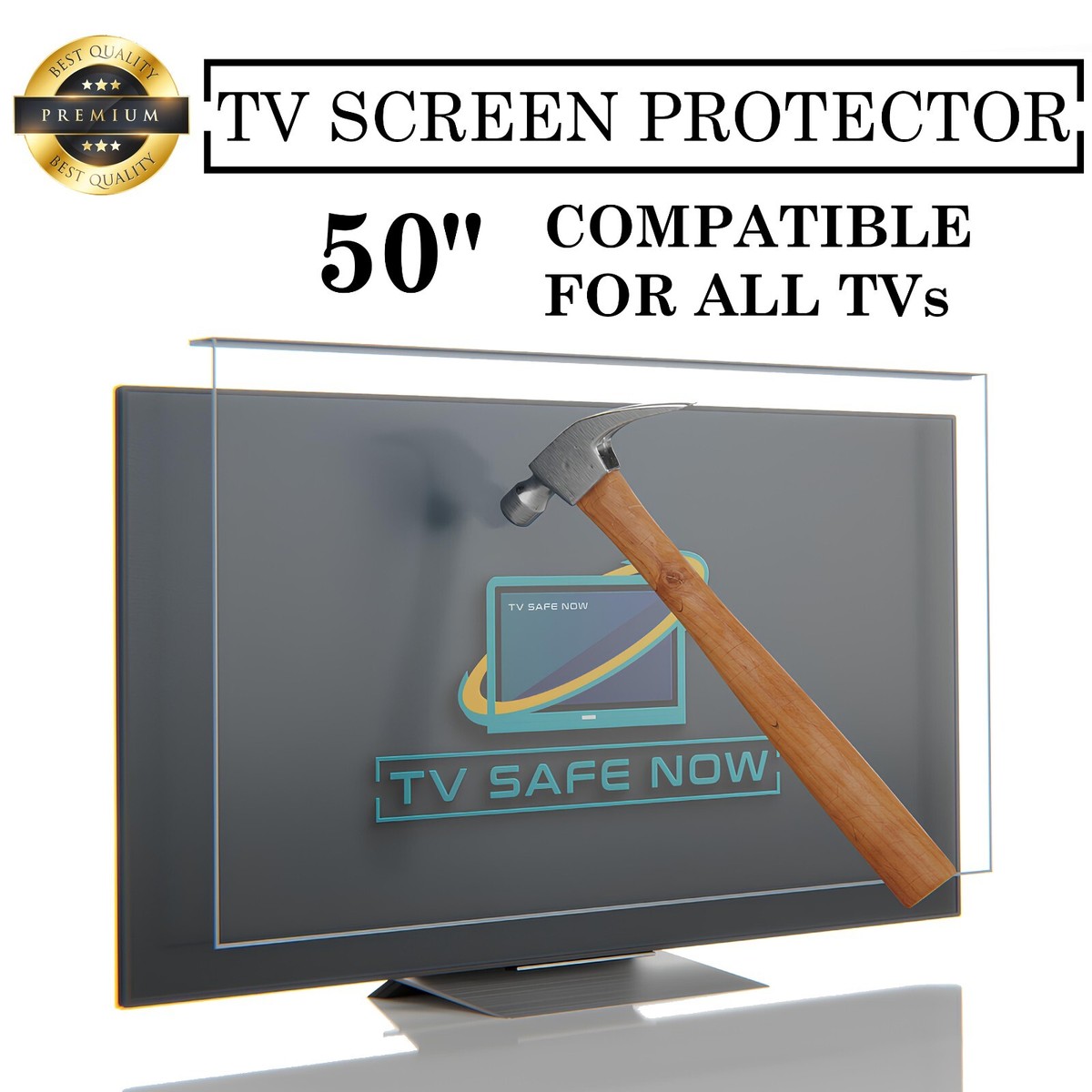 TVSAFENOW TV Screen Protector for 50 inch TVs, Special Dimensions 