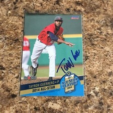 Tayron Guerrero Signed 2014 Midwest League All Star Set Auto San Diego Padres