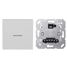 JUNG HOME Tastdimmer 1711DE Tastdimmer LED + BTA17101WW Wippe Alpinweiß Serie A