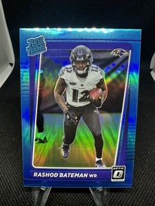 2021 Donruss Optic- Rated Rookie Rashod Bateman Aqua /299 Baltimore Ravens #210