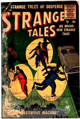 STRANGE TALES #43 VOL 1 1956 RUSS HEATH FIN FANG FOOM SUSPENSE ATLAS  010124
