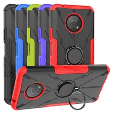 For Nokia G300 5G Defender Case Metal Ring Magnetic Support Kickstand Cover