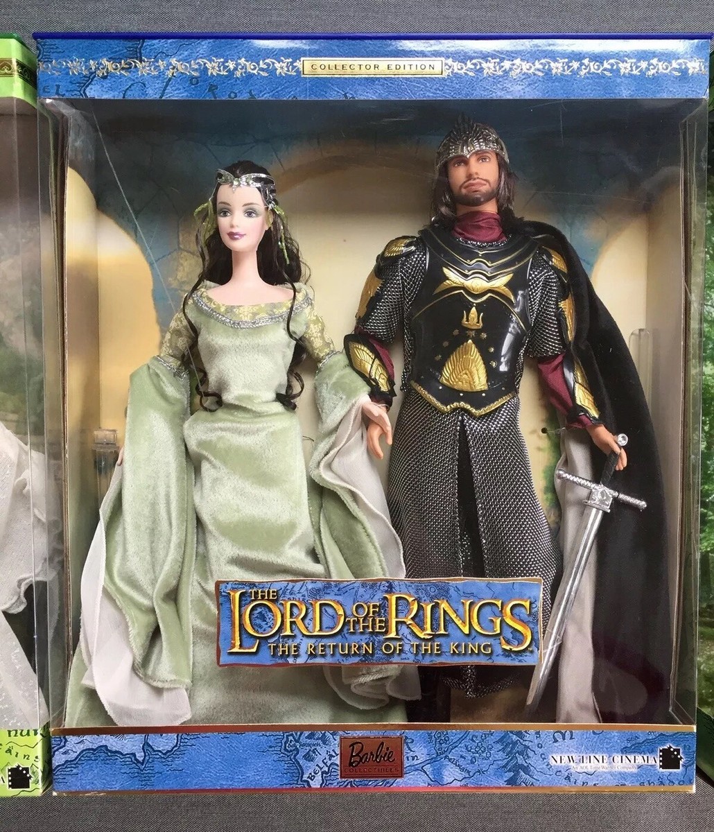 Lord Of The Rings Barbie Dolls~ New~ Legolas, Arwen, Aragorn