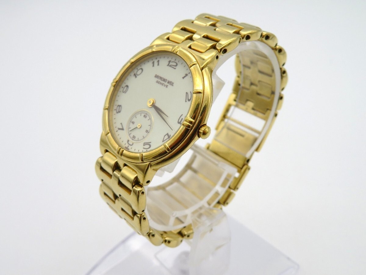9815 Raymond Weil Parts / Repair Gold Face Swiss Watch Geneve