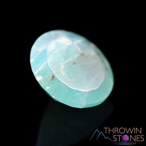 Blue OPAL Crystal w COPPER - Round, Faceted - Gemstones, Jewelry Making, 40850 - Picture 3 of 9