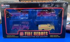 Corgi Fire Heroes Classic American Fire Apparatus Set 9 New In Box