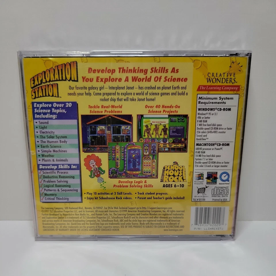 School House Rock: Exploration Station (CD-ROM, 1997) PC Windows Macintosh - Image 2 of 3