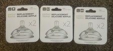 Como Tomo Replacement, Silicone Nipple 0-6 Months 3 Sets 