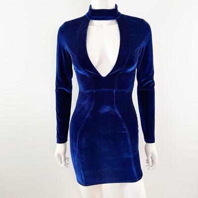 white christmas dresses Kendall Halter Neck Velvet Sequin Gown