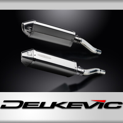Kawasaki GPZ500S Ninja 500 87-09 Slip On 13'' Tri-Oval Stainless Exhaust Muffler 