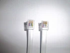 MMJ DEC MICROVAX 3100 TERMINAL RJ12 6PIN LEFT TAB CABLE - VARIOUS CABLE LENGTH