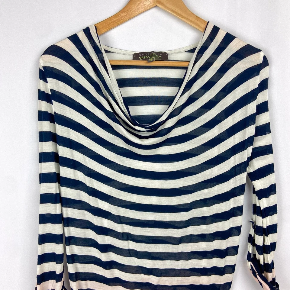 Camiseta Charlotte Tarantola Dip Dye Talla S Azul Marino Ombre Cápsula Preparación Costera Foto 3 de 4