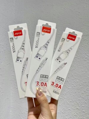 Fast Charging Cable ASPOR iPhone Type C and Micro