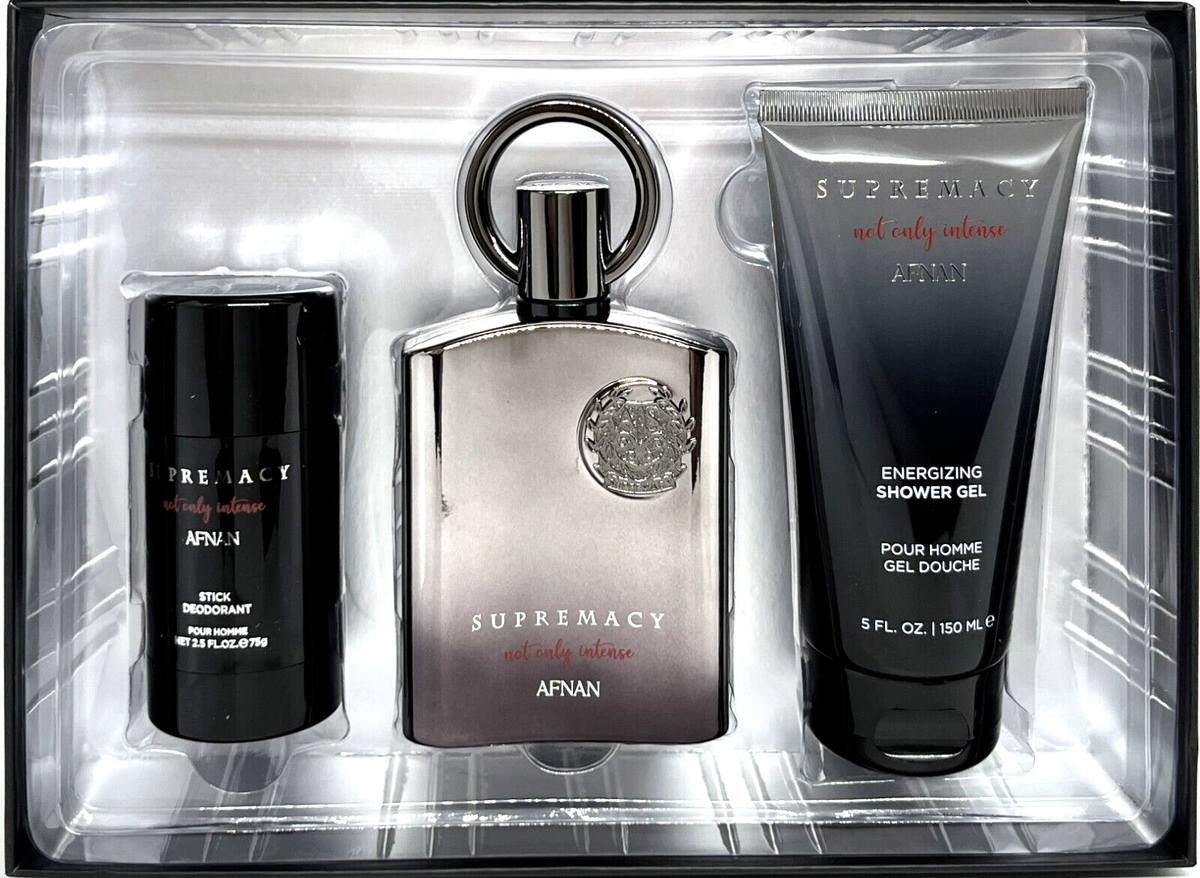 AFNAN SUPREMACY NOT ONLY INTENSE 3 PCS SET FOR MEN 3.4 Oz BRAND