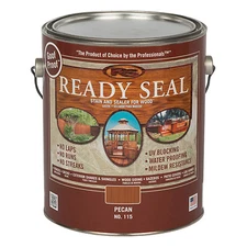 Ready Seal 115 Exterior Wood Stain & Sealer, Flat Pecan, 1-Gallon - Quantity 1