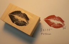 P6 Kiss Rubber Stamp