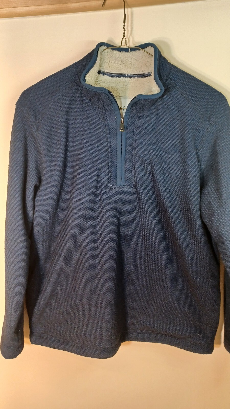 Pull Polaire Fieldmaster Vintage – Mélange Vert Et Rouge, 1/4 Zip – Taille L Homme