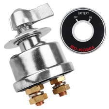 12V Master Battery Disconnect Switch 2 post SPST Kill Cut Off Nascar Marine ATV