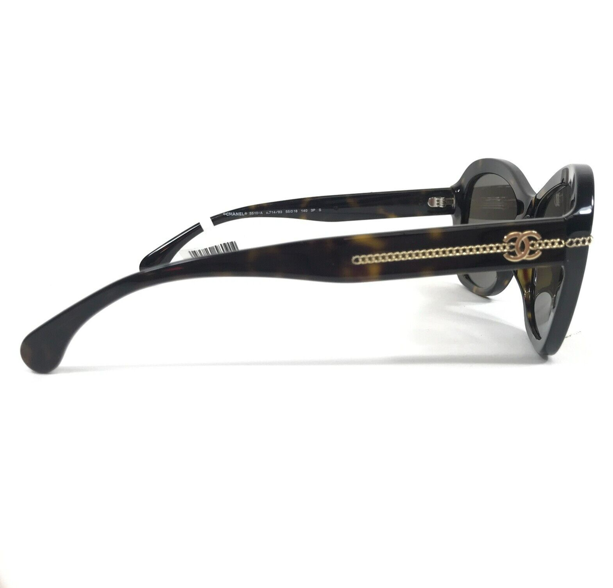 Chanel Sunglasses 5510-A c.714/83 Dark Tortoise Asian Fit Brown