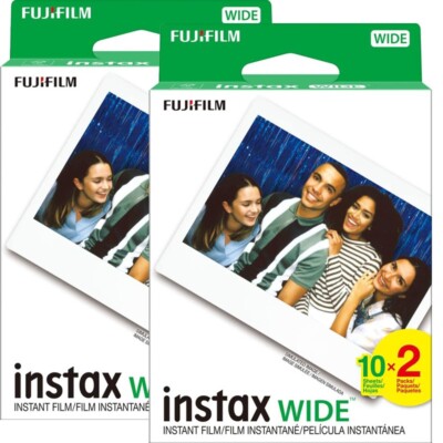 40 Prints Fujifilm Instax Wide Instant Film for Fuji 200, 210, 300 Camera  