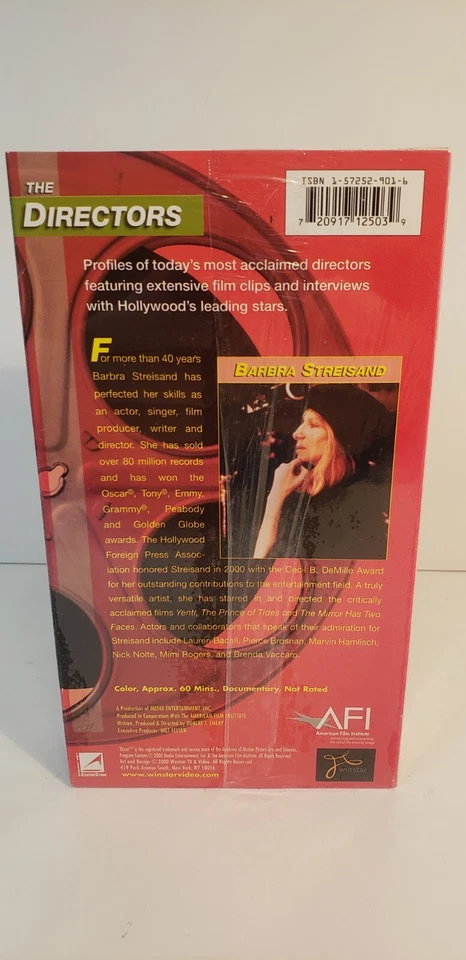 Barbra Streisand - The Directors VHS New Sealed - Image 2 of 4