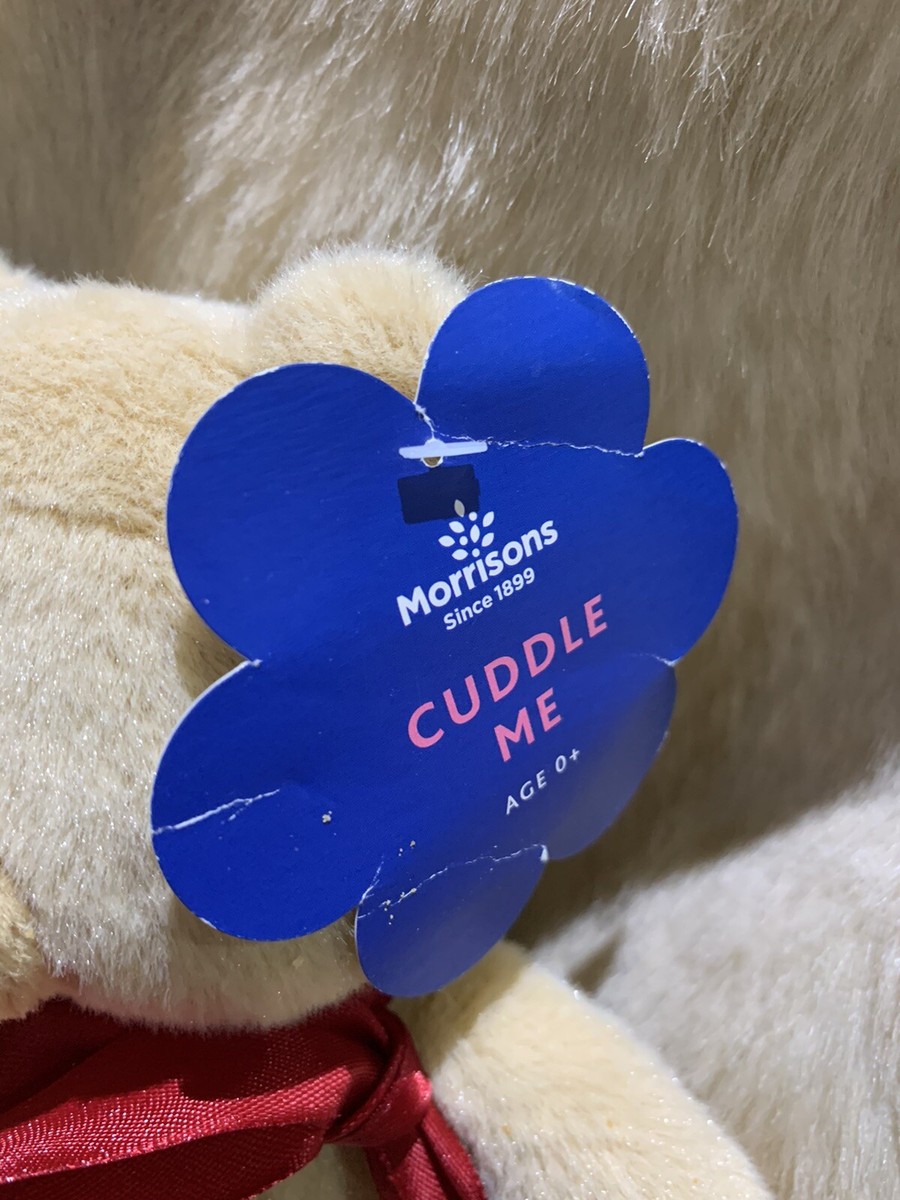 Morrisons CUDDLE ME BEAR plush Teddy Bear Soft Toy Lovely