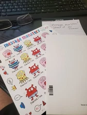 USPS Postage Stamps Sheet of 20 First Class for Letter  Message Monsters
