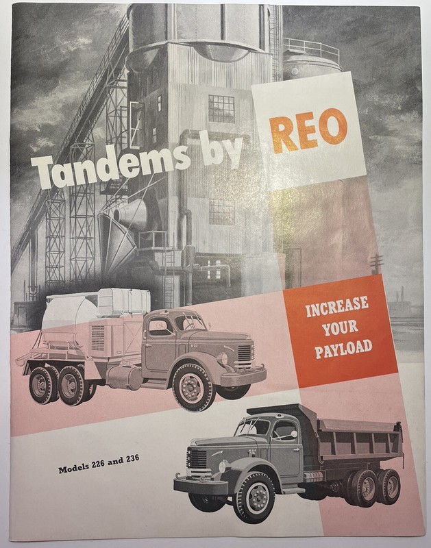 1950 1951 1952 1953 1954 1955 REO Truck Model 226 & 236 Tandems