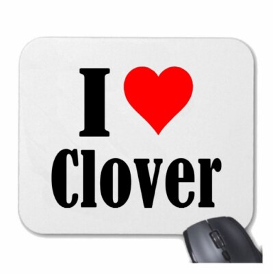 MOUSEPAD Mauspad I Love Clover Ich Liebe Clover
