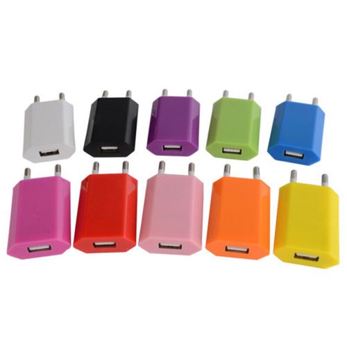 Brand New Usb Eu Wall Charger Plug 5V Ac Power Adapter For Iphone 6 Xiaomi - Photo 3 sur 6