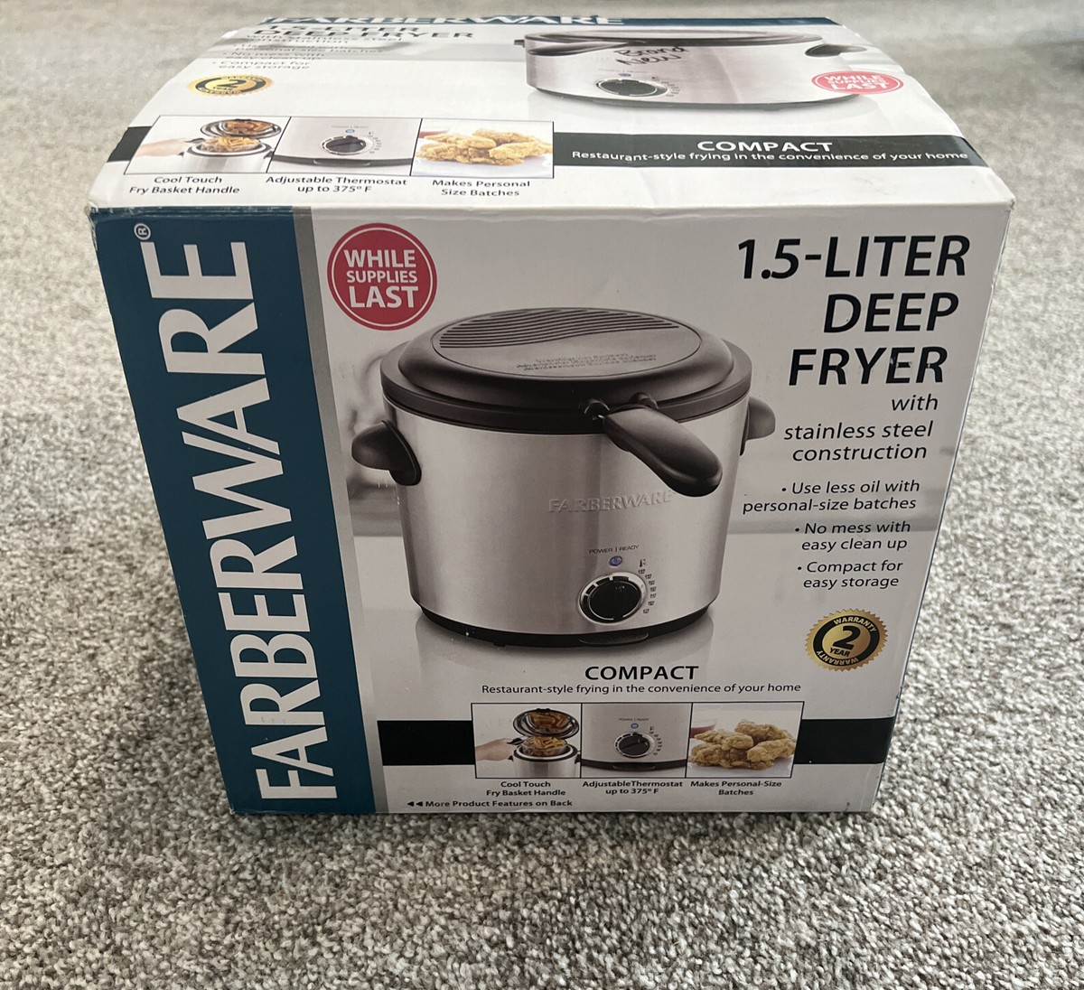 Farberware Liter Restaurant Style Compact Stainless Steel
