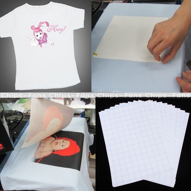 A4 IRON ON T/'SHIRT TRANSFER PAPER DARK FABRIC INKJET PRINTABLE 20 SHEETS
