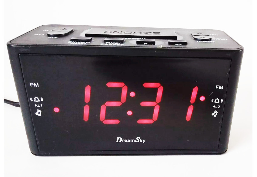 Dream Sky Model: DS-201 Radio Alarm Clock-Dual Alarm-AM/FM