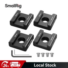 SmallRig Anti-Twist Cold Shoe Mount Adapter (4pcs) with 1/4"-20 Screws for Mic