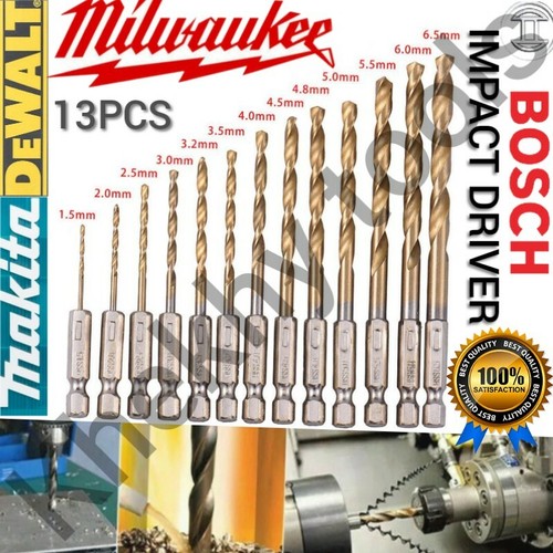 Titanium Drill Bit Set 1/4\