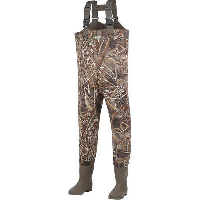 Pro Guide Realtree Max-5 Camo Neoprene Hunting Wader Lug Size 13 Stout 1200 Gram