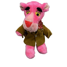 Vintage Pink Panther Plush Toy Mighty Star 1980 Korea Kids Stuffed Animal