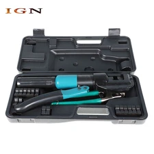 6 Mt  Hydraulic Pliers Set With 9 Dies and Cable Crimper Crimping Tool