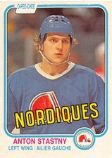 1981-82 O-Pee-Chee 282 Anton Stastny - Quebec Nordiques