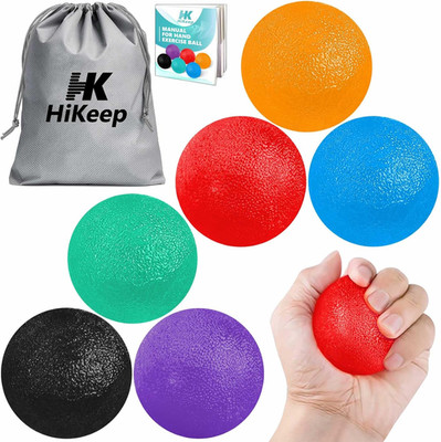 Stress Balls for  (6 Pack), Grip Strength Trainer, Hand Strengthening Devices, H