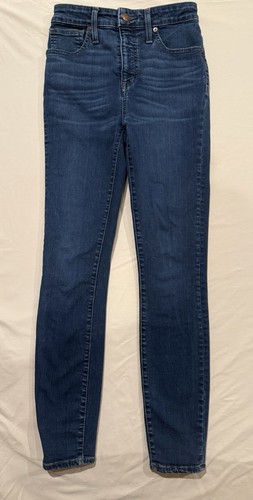 Madewell Women’s High-Rise Skinny Jeans Medium Wash Blue Denim 5-Pocket